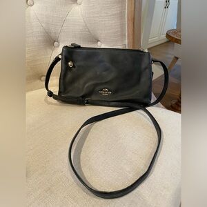 Coach black crossbody purse